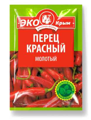 Перец красный молотый «ЭКОКрым» 10г