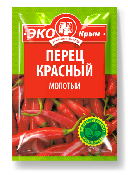 Перец красный молотый «ЭКОКрым» 10г