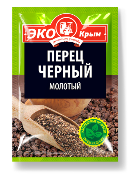 Перец черный молотый «ЭКОКрым» 10г