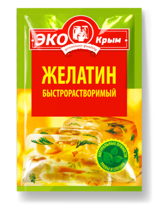 Желатин быстрорастворимый «ЭКОКрым» 10г