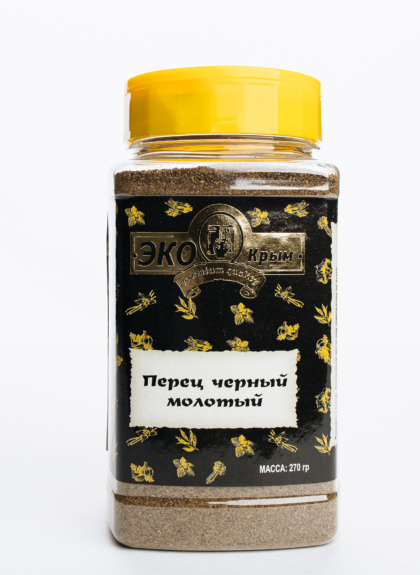 Перец черный молотый 270г ТМ ЭкоКрым ХОРЕКА ПЭТ