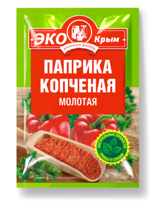 Паприка молотая копченая «ЭКОКРЫМ» 20гр*60шт