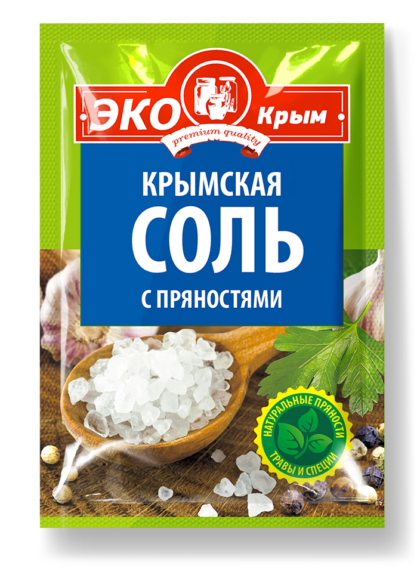 Крымская соль с пряностями «ЭКОКрым» 50г