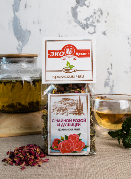 Травяной чай с чайной розой и душицей