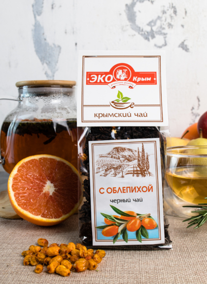 Чай черный с облепихой